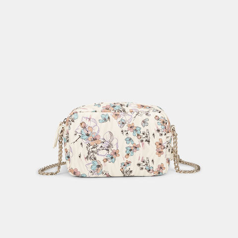 Bolso bandolera de mujer Bata Red Label con cadena y estampado floral , Floreal Bolso bandolera de mujer Bata Red Label con cadena y estampado floral , Floreal